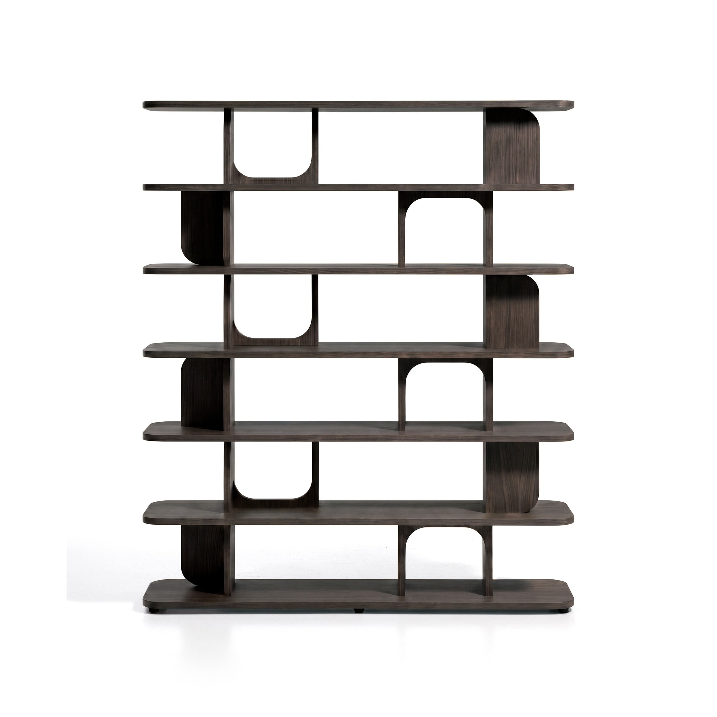Kave Home Wandkast Aduma Eiken, 187 x 160cm - Donkerbruin