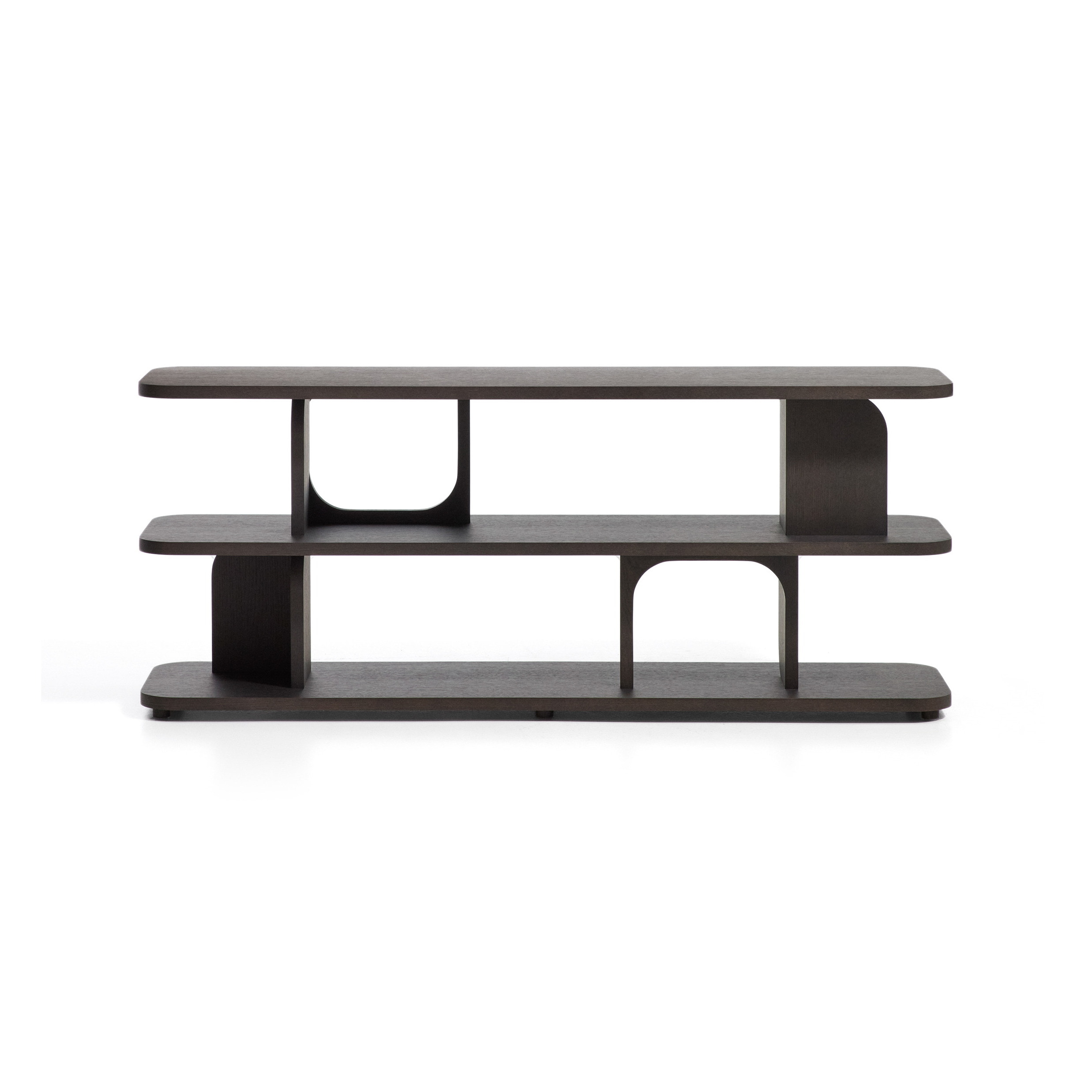 Kave Home Dressoir Aduma Eiken, 160 x 65cm - Donkerbruin