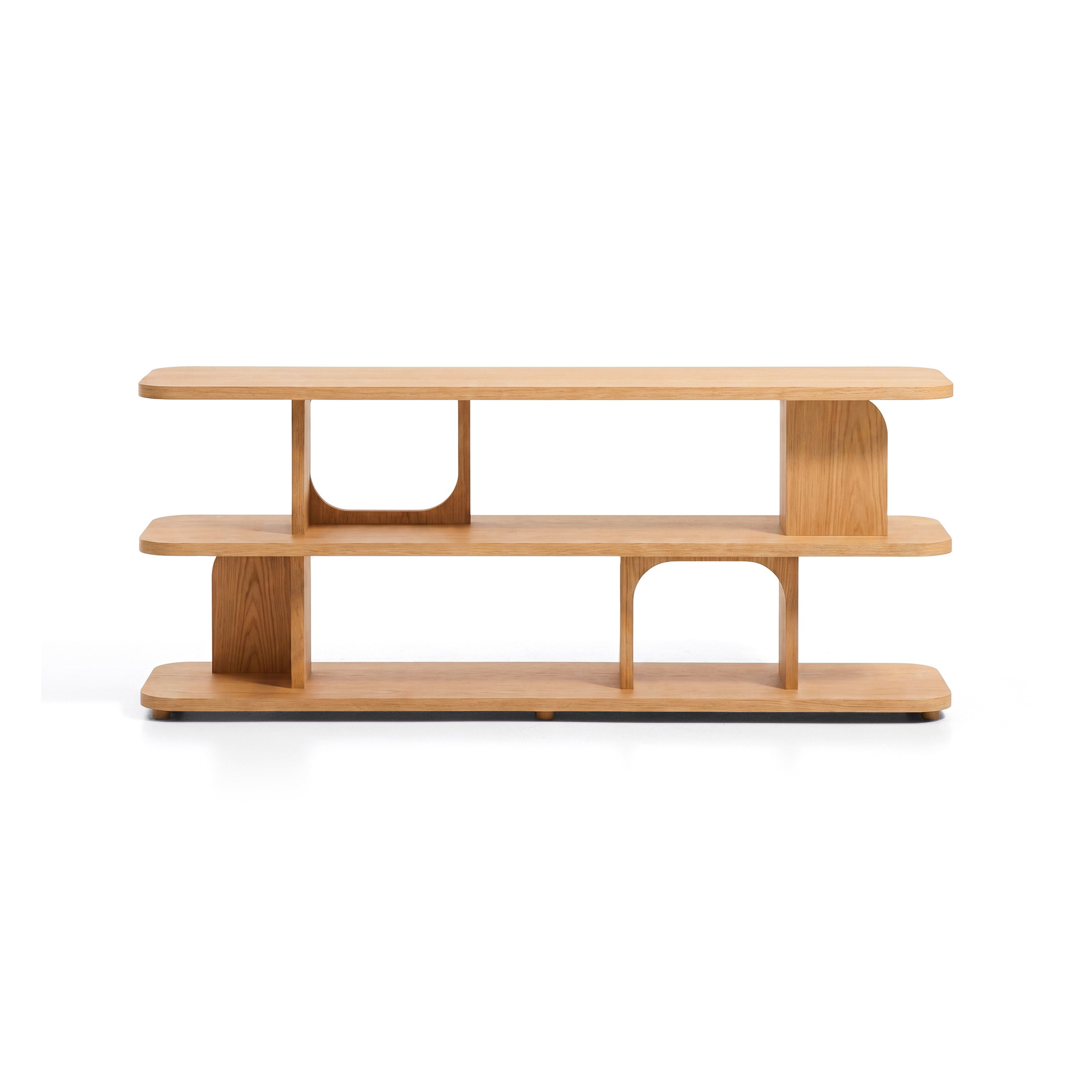 Kave Home Dressoir Aduma Eiken, 160 x 65cm - Naturel