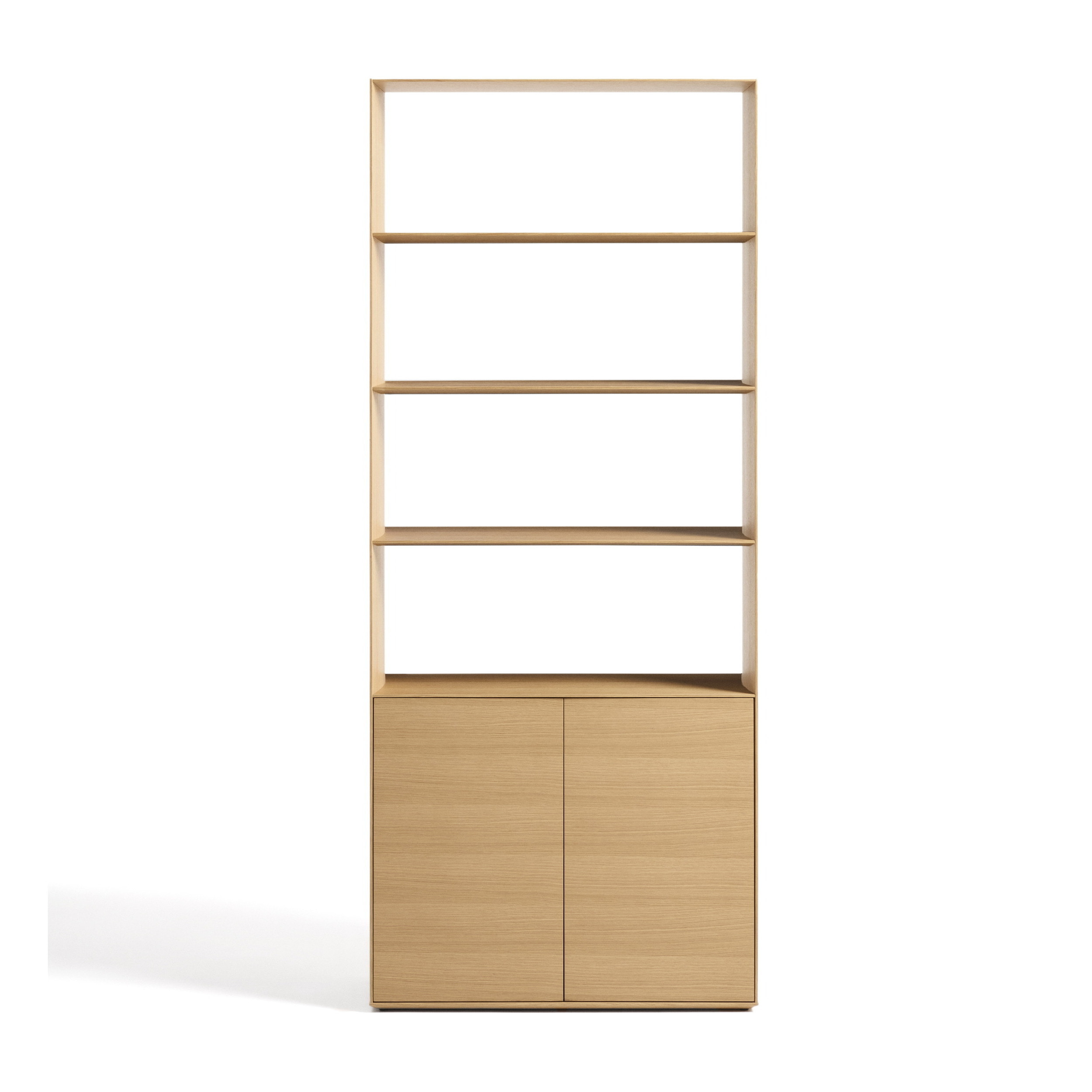 Kave Home Opbergkast Visala Eiken, 209 x 90cm - Naturel