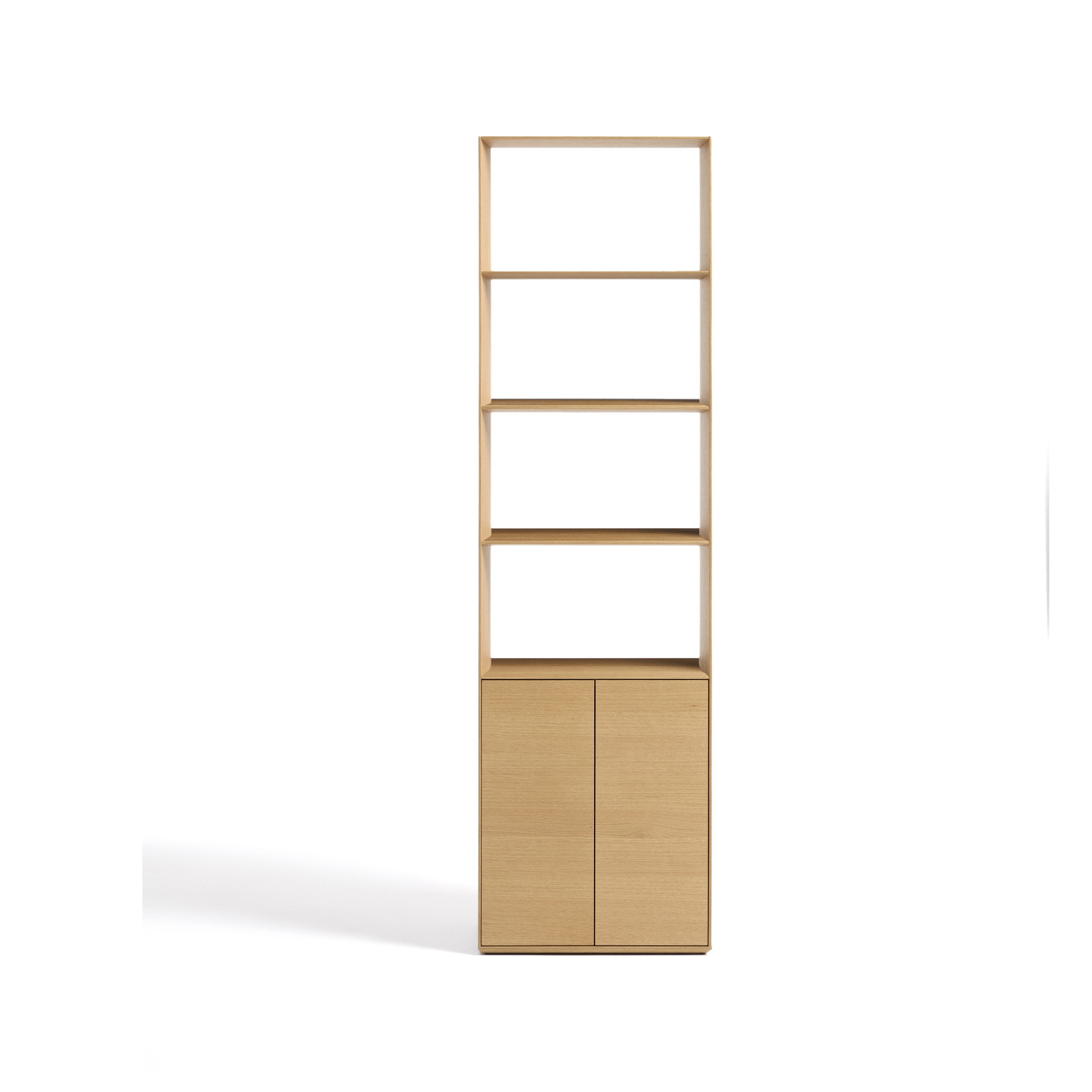 Kave Home Opbergkast Visala Eiken, 209 x 60cm - Licht Bruin