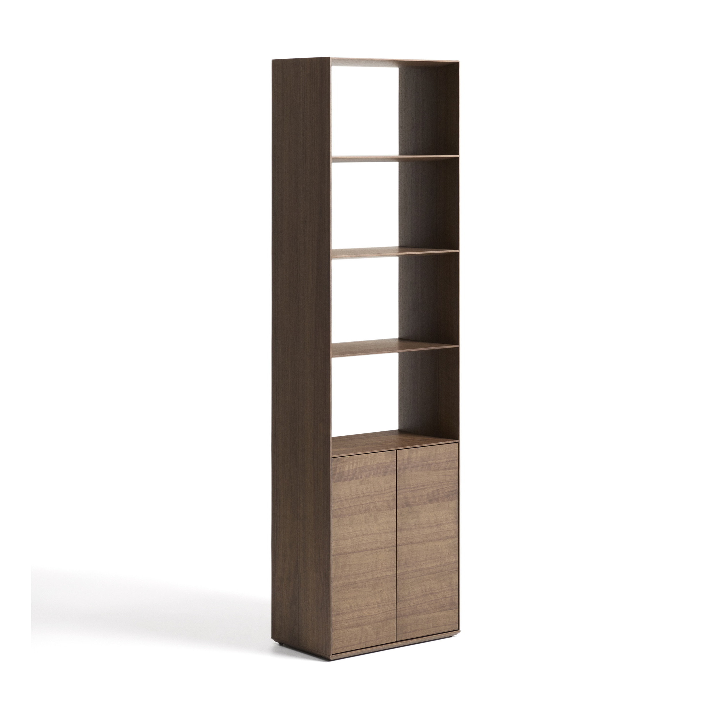 Kave Home Opbergkast Visala Walnoot, 209 x 60cm - Donkerbruin