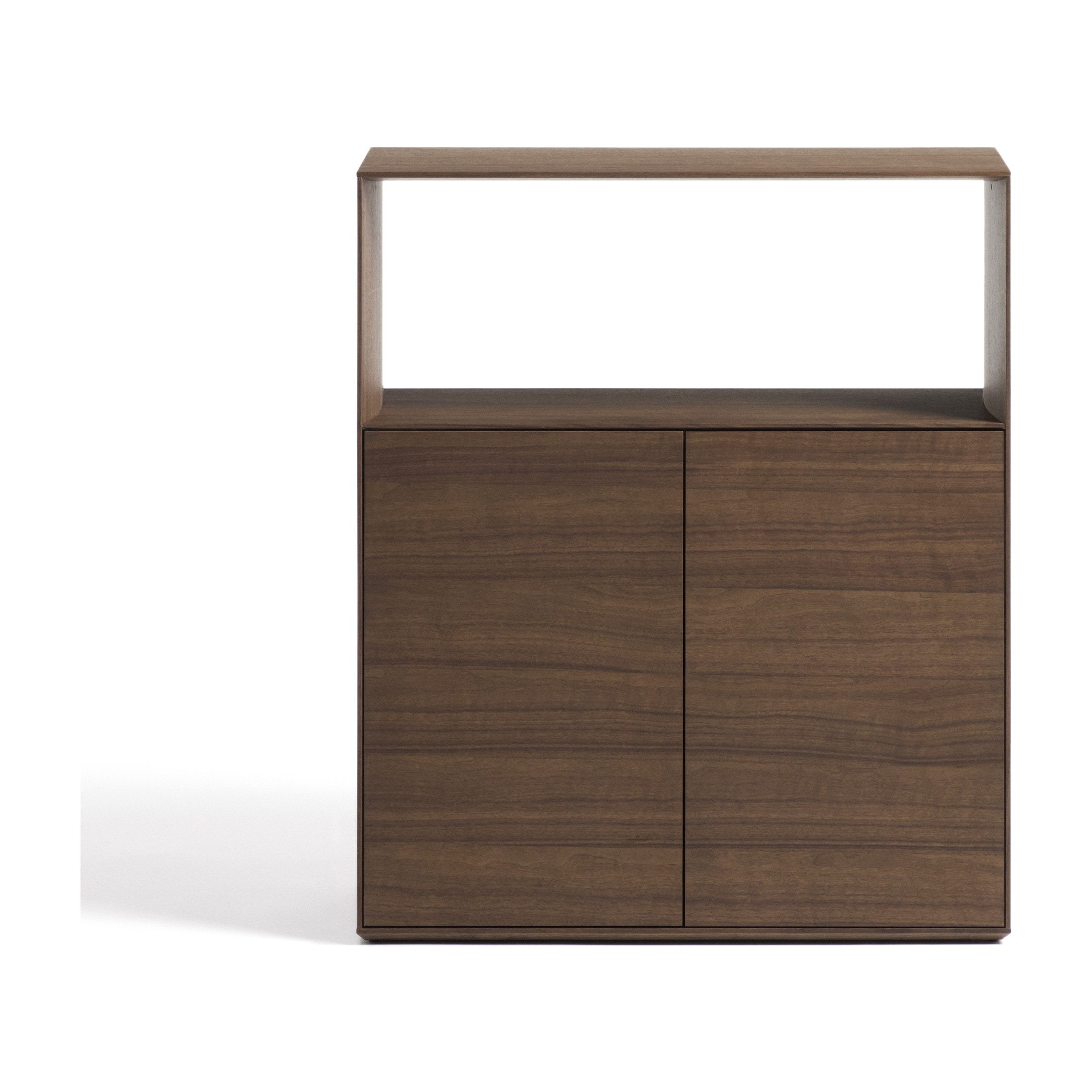 Kave Home Opbergkast Visala Walnoot, 106 x 90cm - Donkerbruin