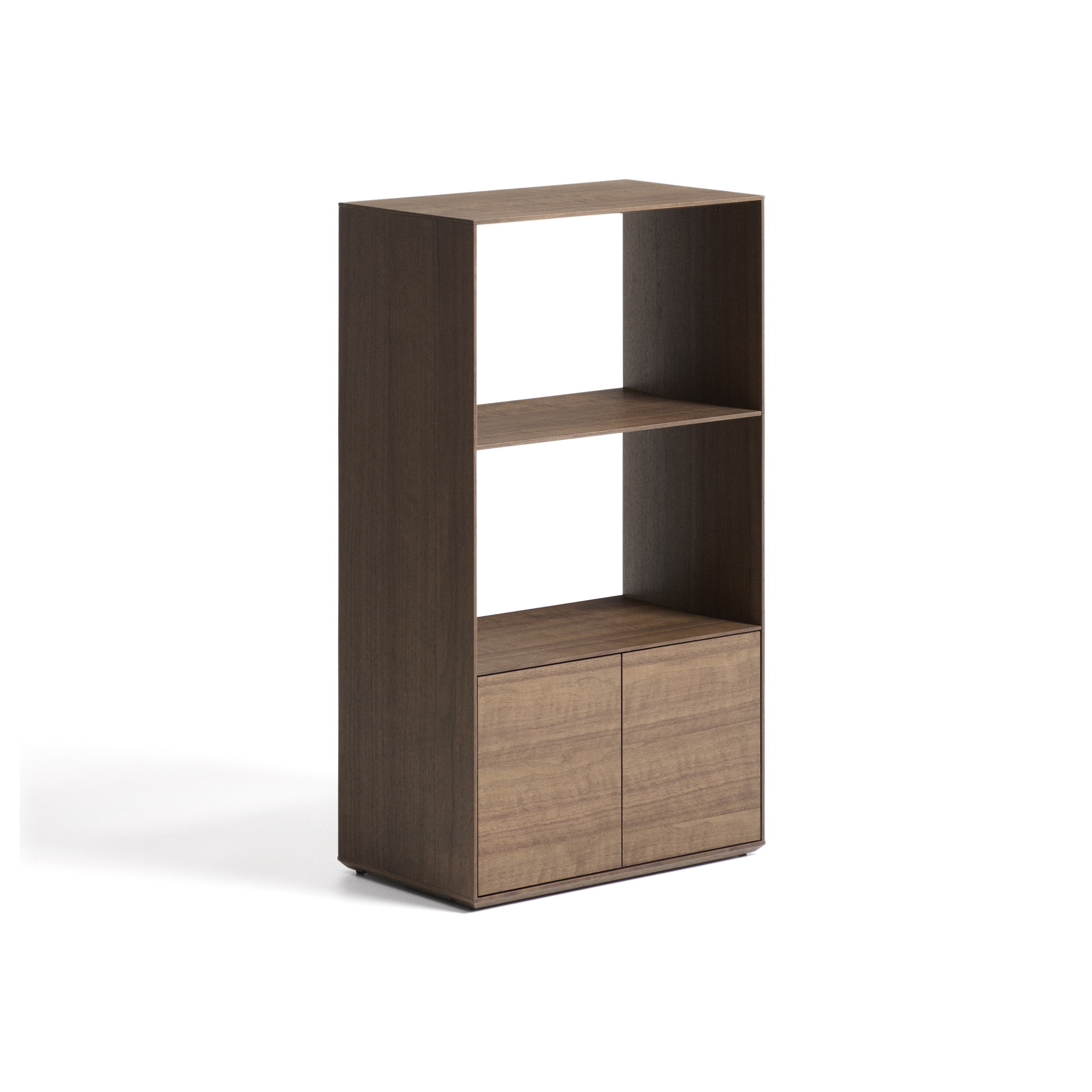 Kave Home Opbergkast Visala Walnoot, 106 x 60cm - Donkerbruin