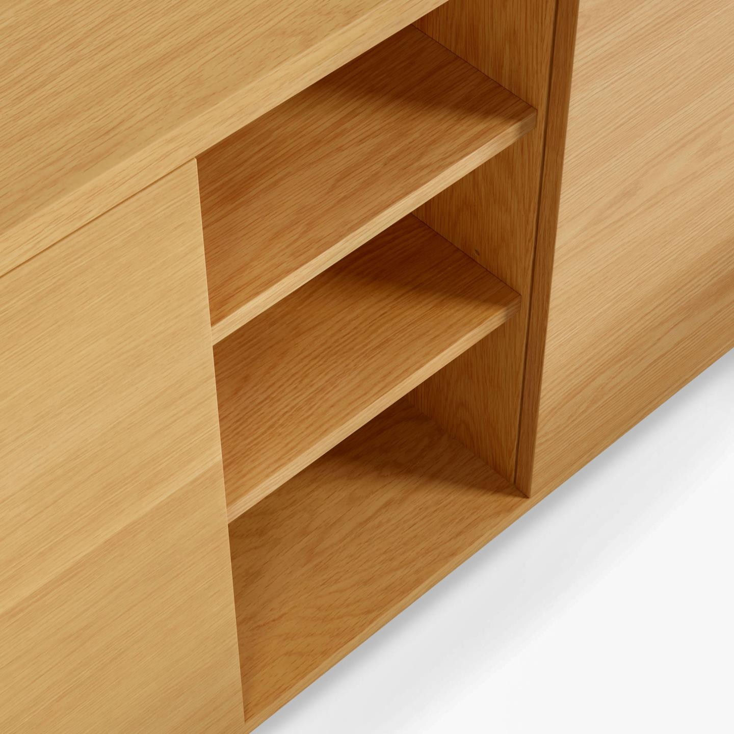 Kave Home Dressoir 'Abilen' Eiken, 180cm, kleur Naturel