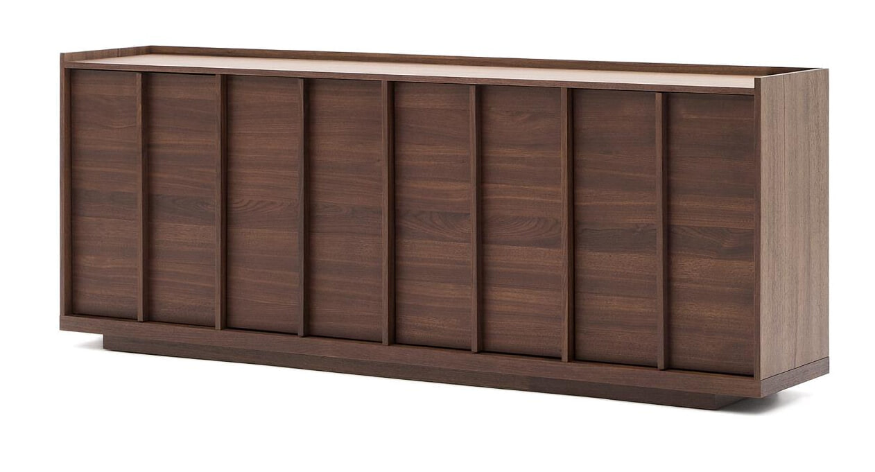 Kave Home Dressoir 'Onix' Notenfineer, 200cm