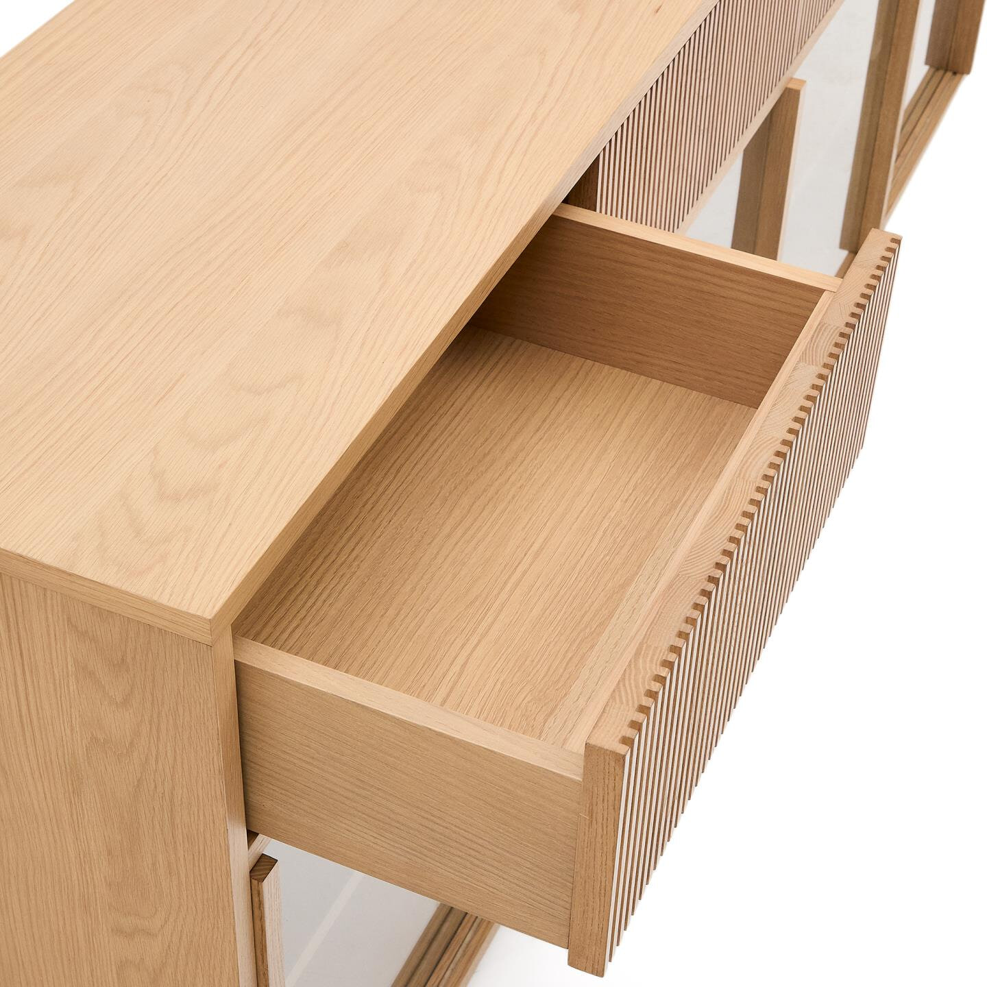 Kave Home Dressoir 'Helvine' Eiken en glas, 200cm