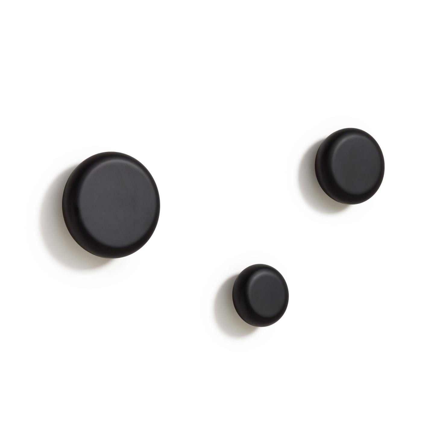 Kave Home Kapstokhaak Nadua Set van 3 stuks - Zwart