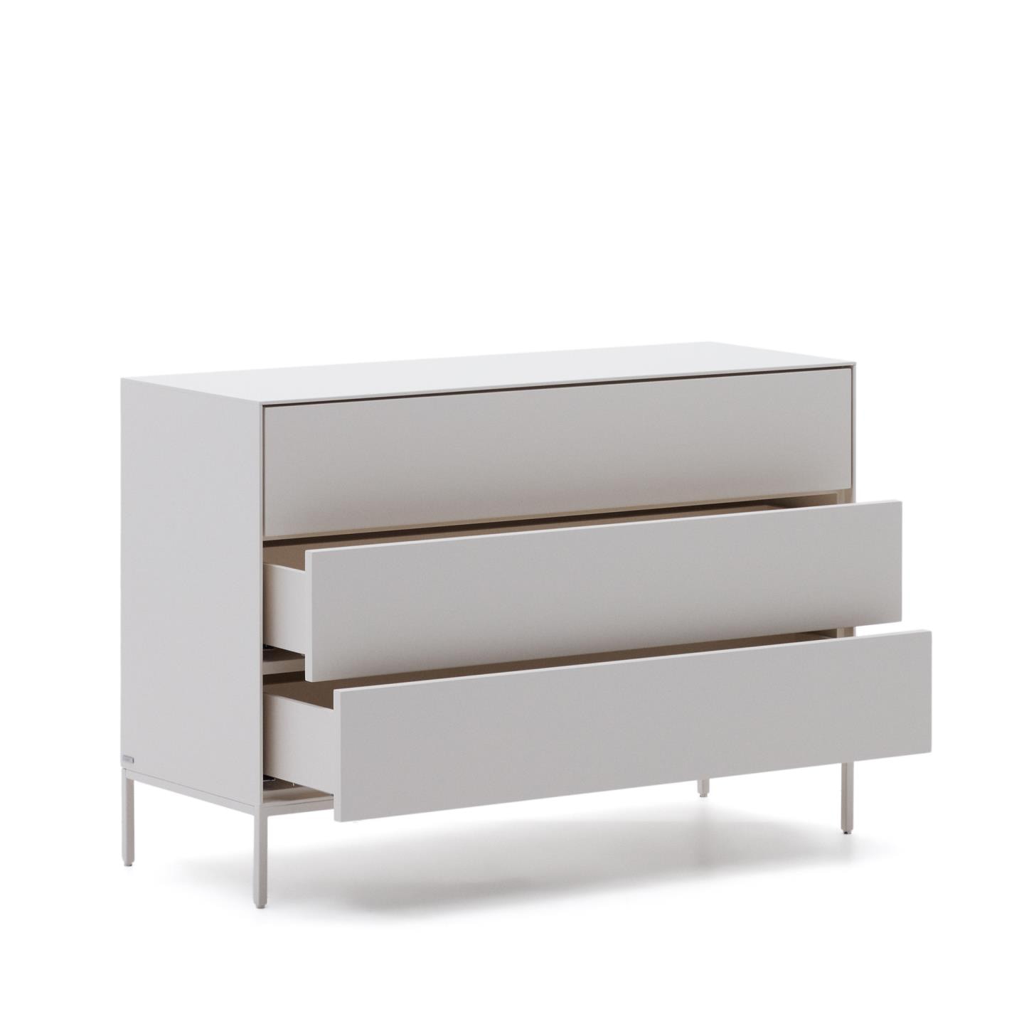 Kave Home Ladekast 'Vedrana' 75 x 110cm, kleur Wit