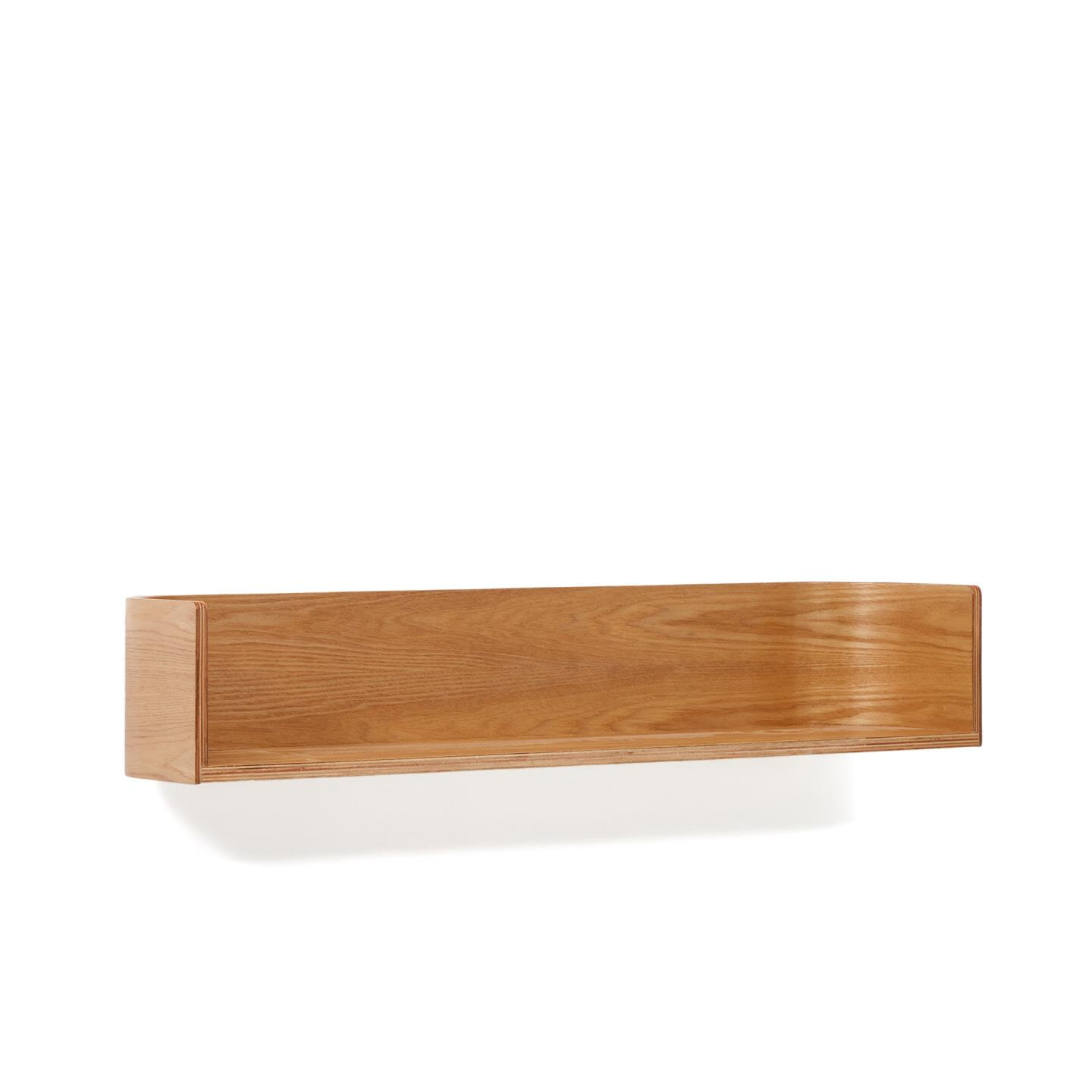 Kave Home Wandplank 'Octavia' Essenhout, 90cm