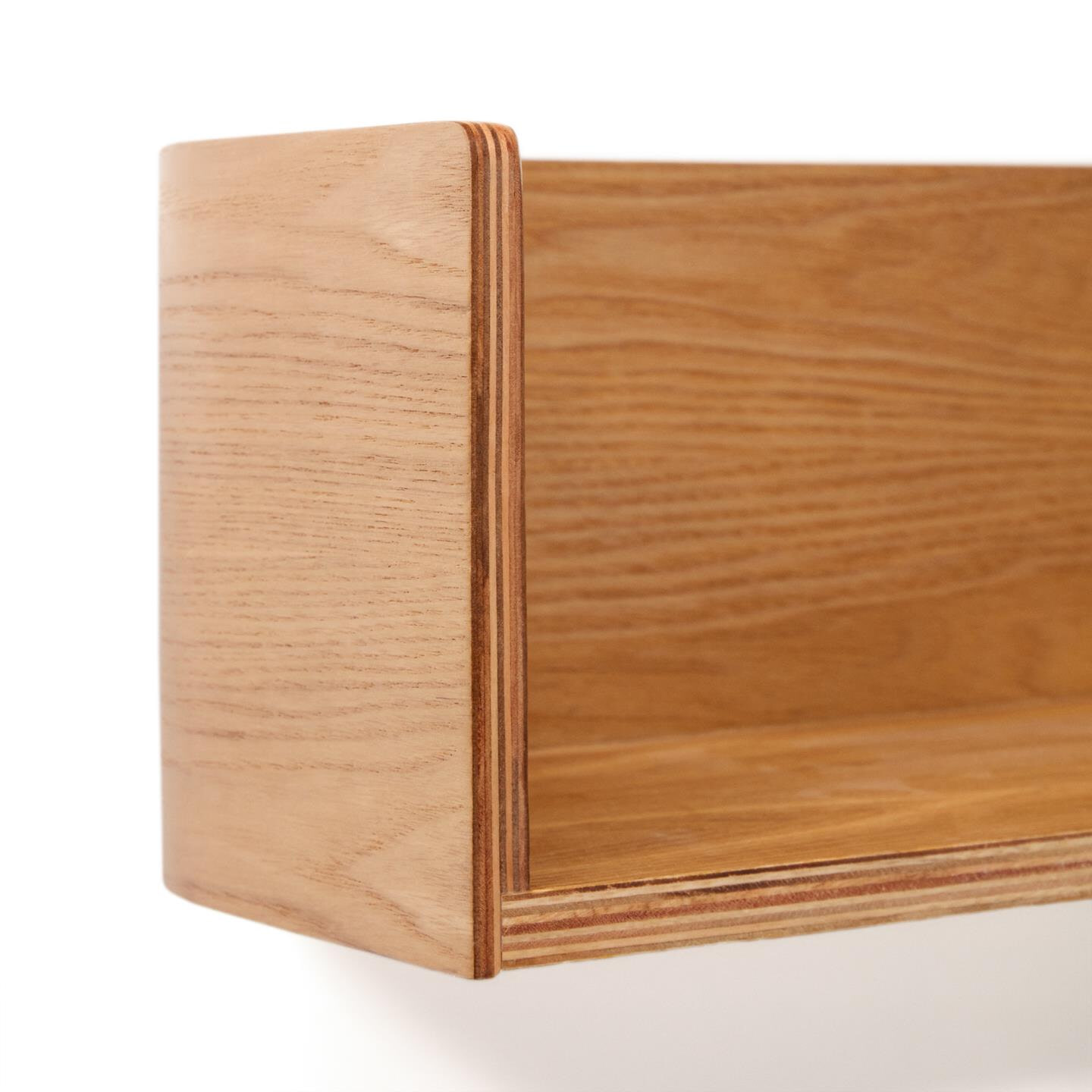 Kave Home Wandplank 'Octavia' Essenhout, 90cm