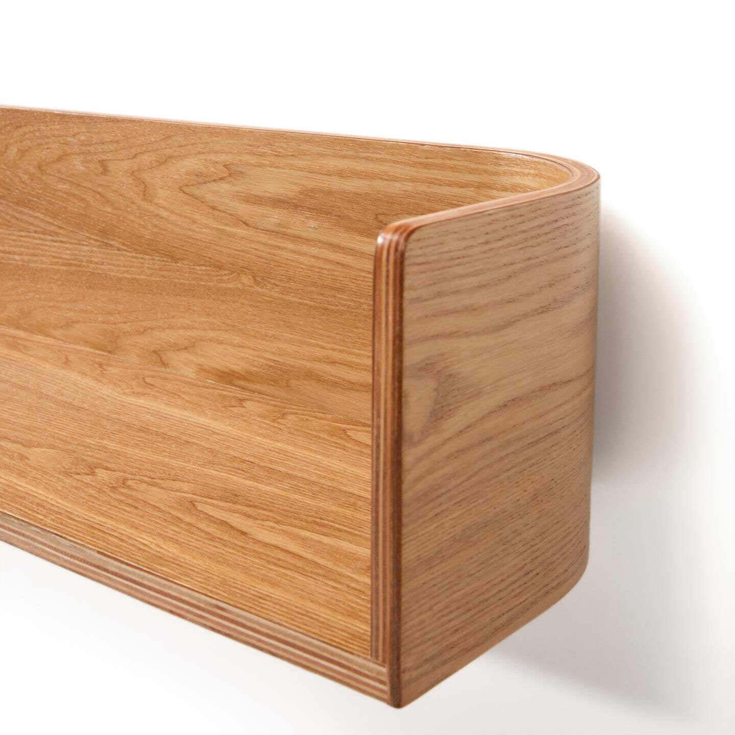 Kave Home Wandplank 'Octavia' Essenhout, 90cm