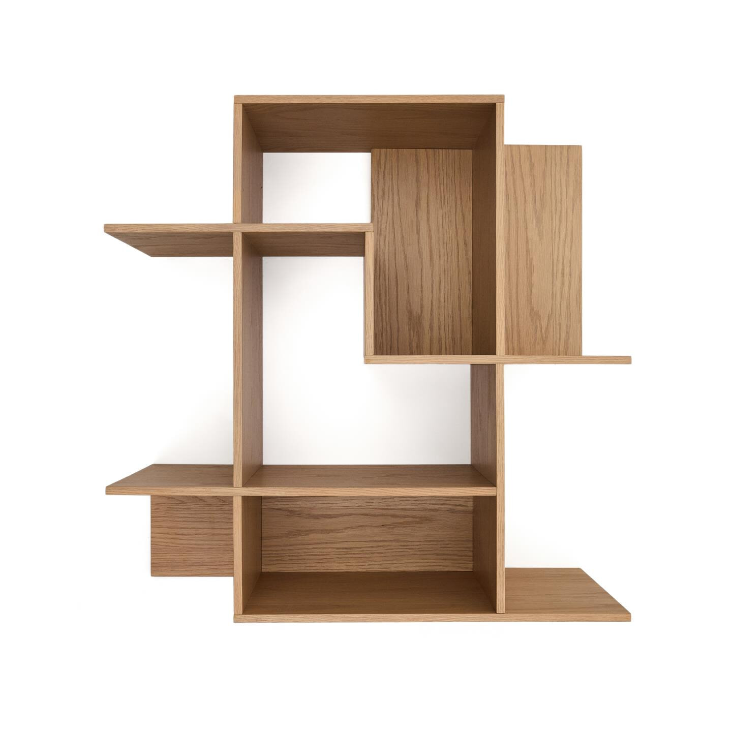 Kave Home Modulair Wandrek 'Ina' Eiken, 80 x 80cm, kleur Naturel