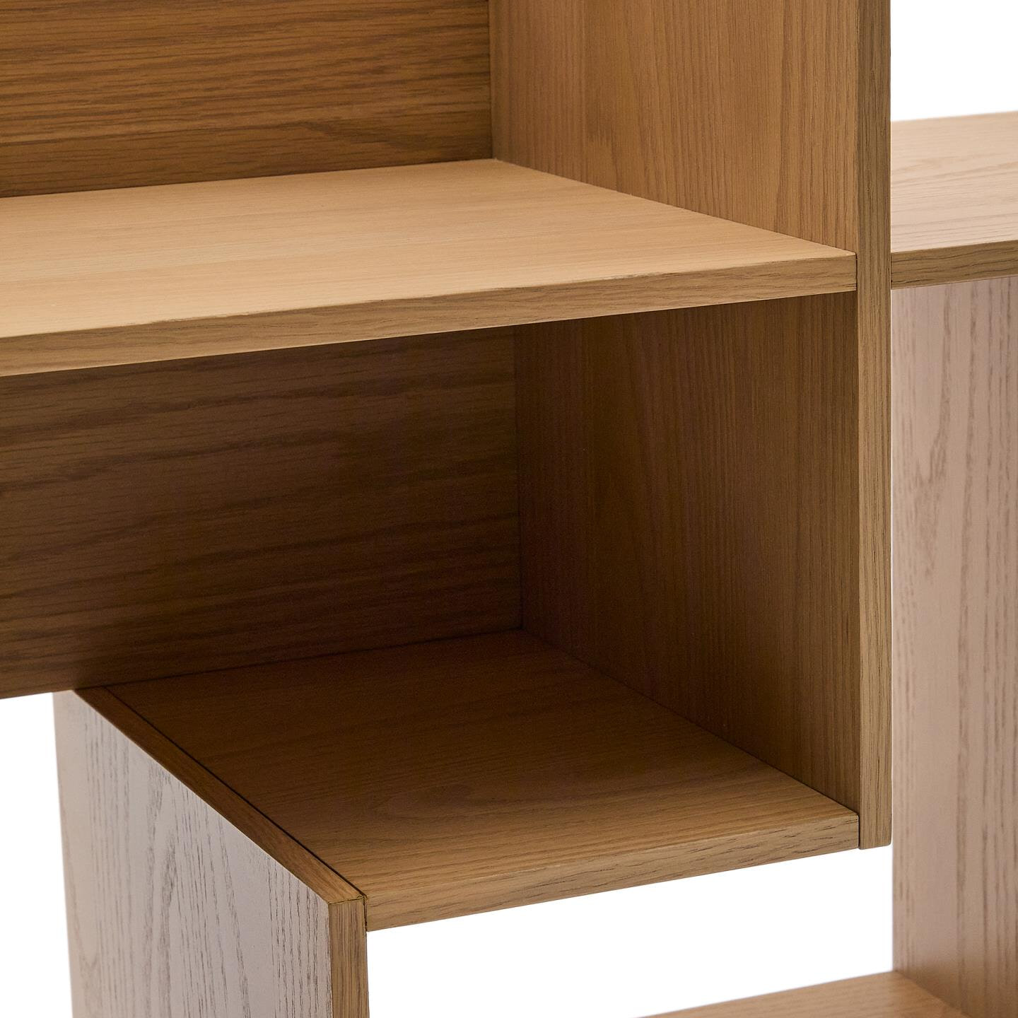 Kave Home Modulair Wandrek 'Ina' Eiken, 80 x 80cm, kleur Naturel