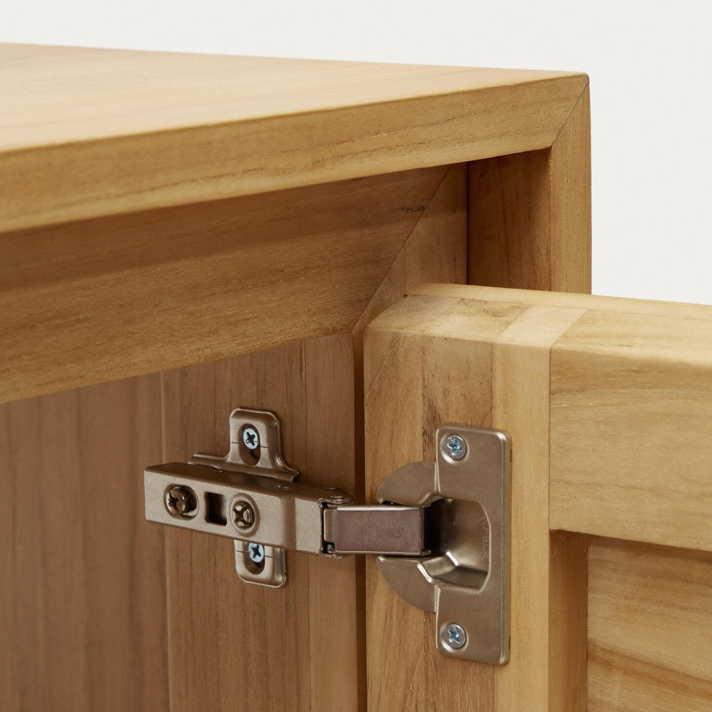 Kave Home Badkamermeubel 'Kenta' Teakhout, kleur Naturel, 60cm (excl. waskom)