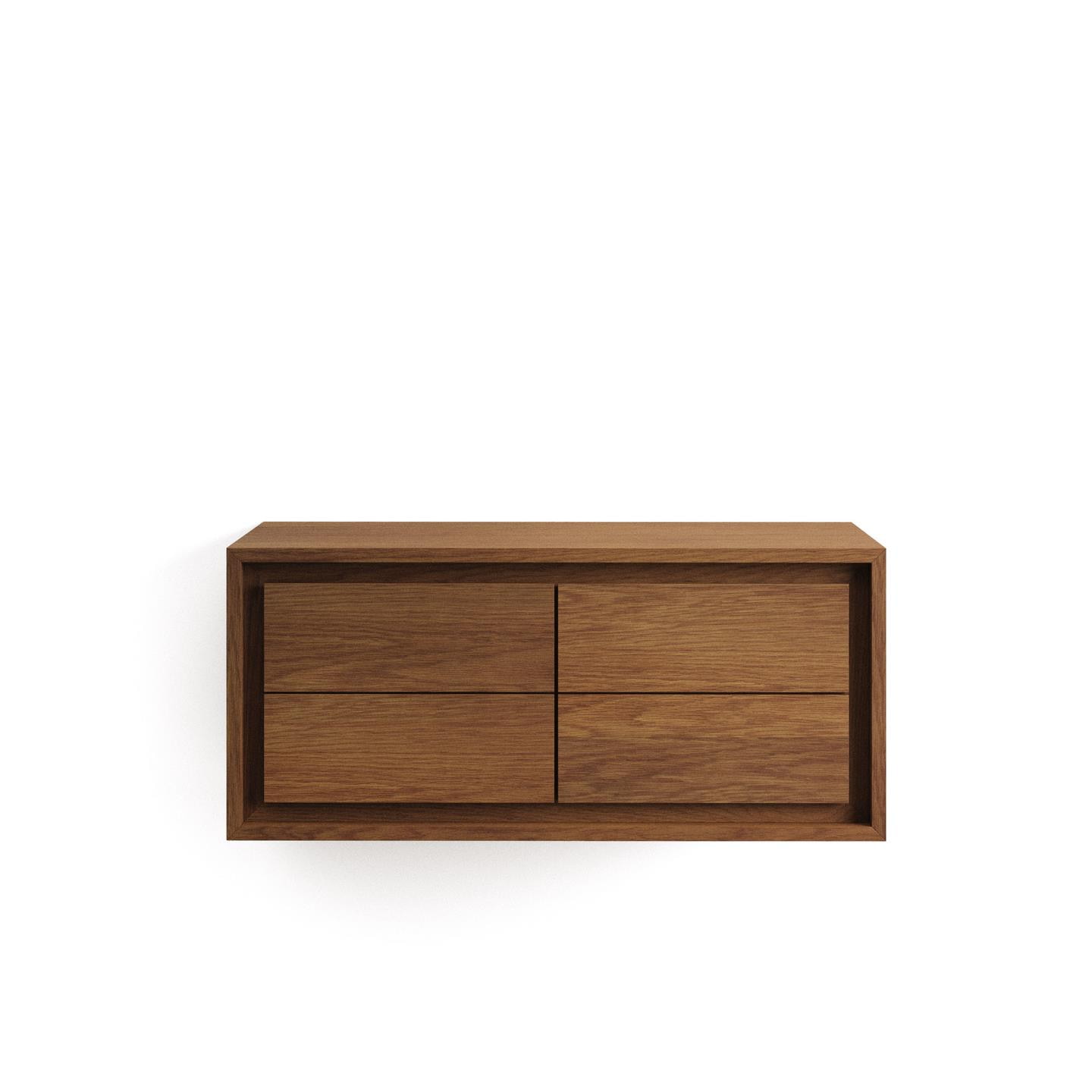 Kave Home Badkamermeubel 'Kenta' Teakhout, kleur Bruin, 90cm (excl. waskom)