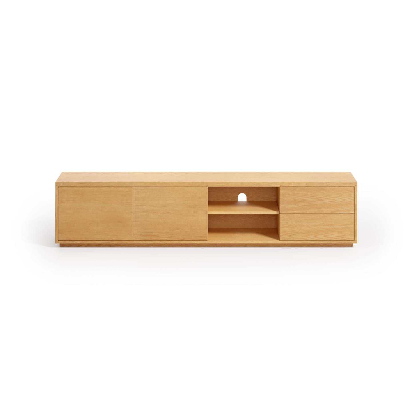 Kave Home TV-meubel 'Abilen' Eiken, 200cm, kleur Naturel