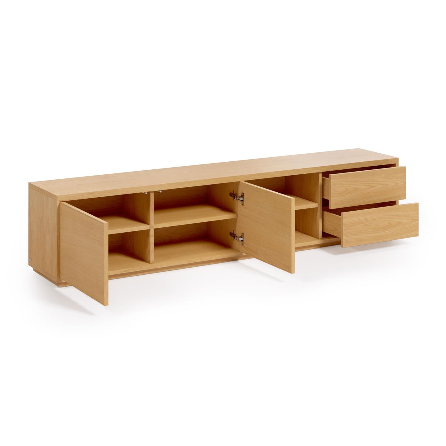 Kave Home TV-meubel 'Abilen' Eiken, 200cm, kleur Naturel