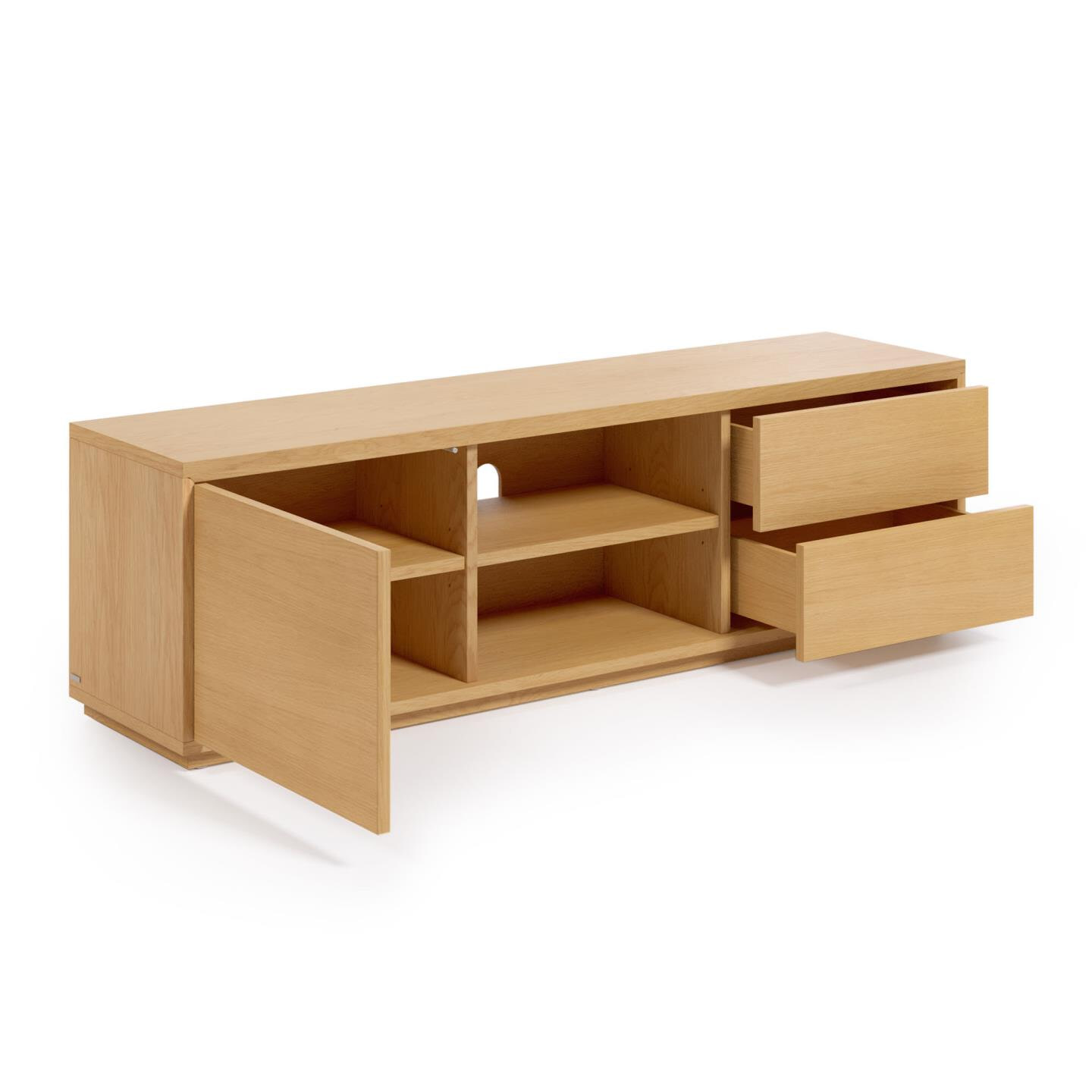 Kave Home TV-meubel 'Abilen' Eiken, 150cm, kleur Naturel