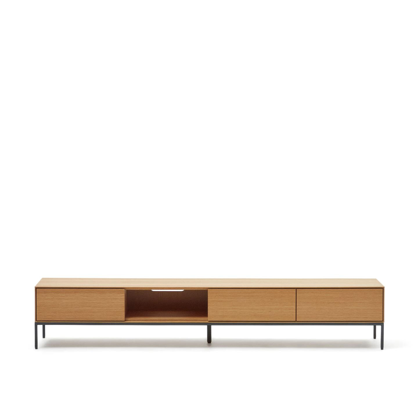 Kave Home TV-meubel 'Vedrana' Laag, Eiken, 195cm