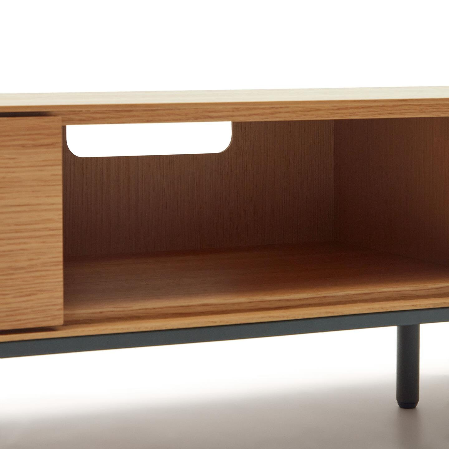 Kave Home TV-meubel 'Vedrana' Laag, Eiken, 195cm