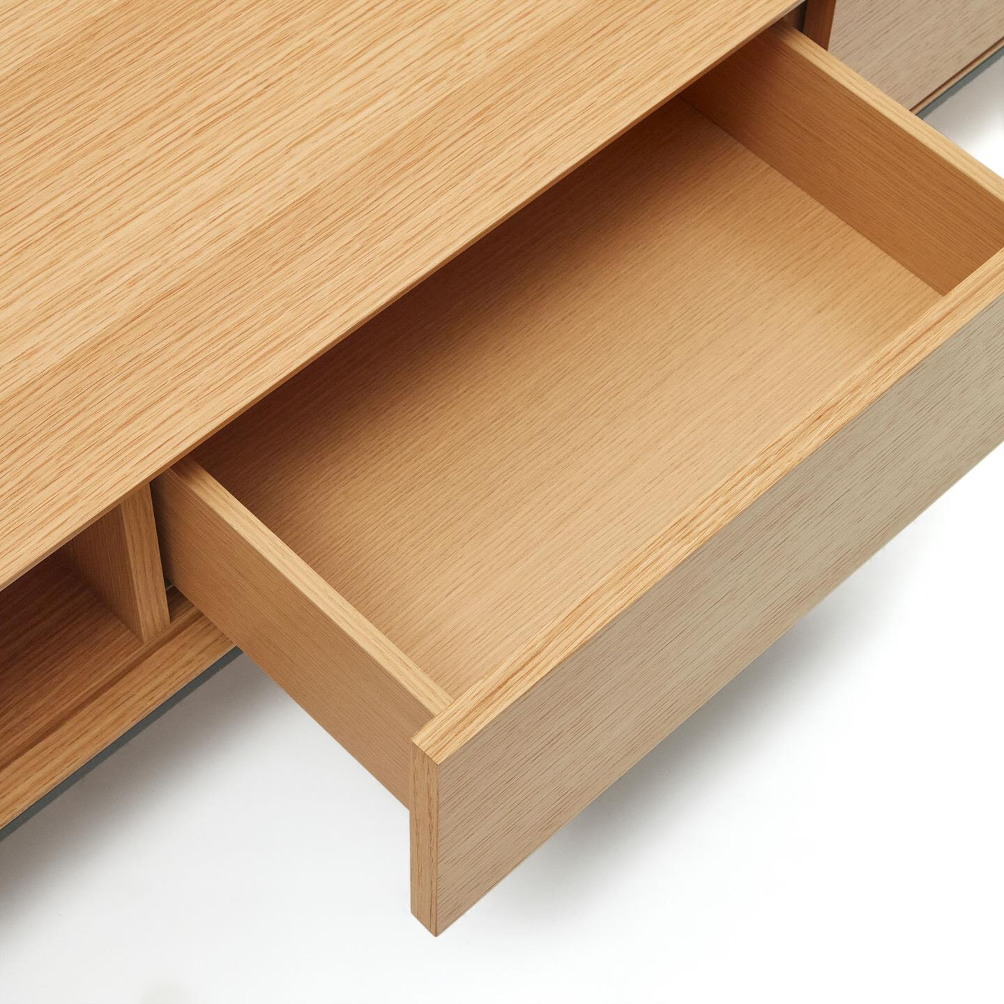 Kave Home TV-meubel 'Vedrana' Laag, Eiken, 195cm