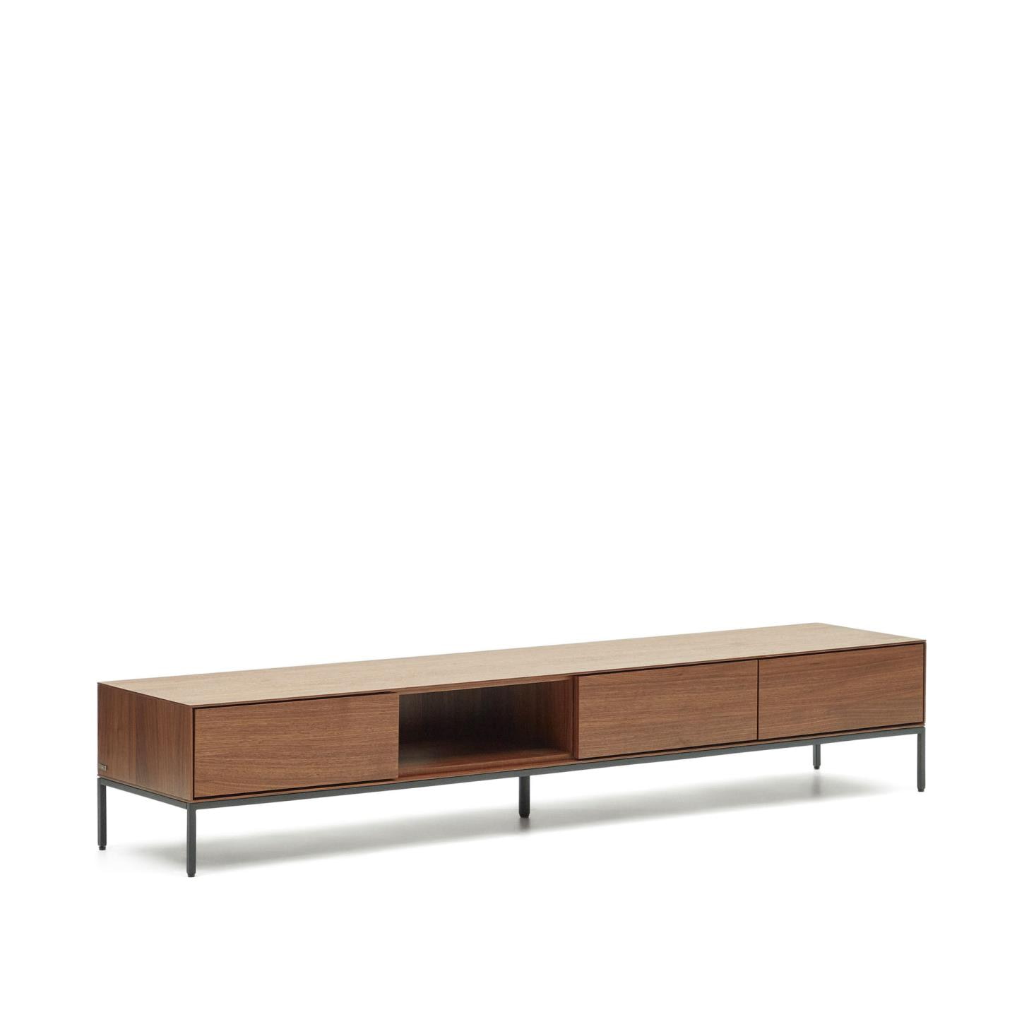 Kave Home TV-meubel 'Vedrana' Laag, Walnoot, 195cm