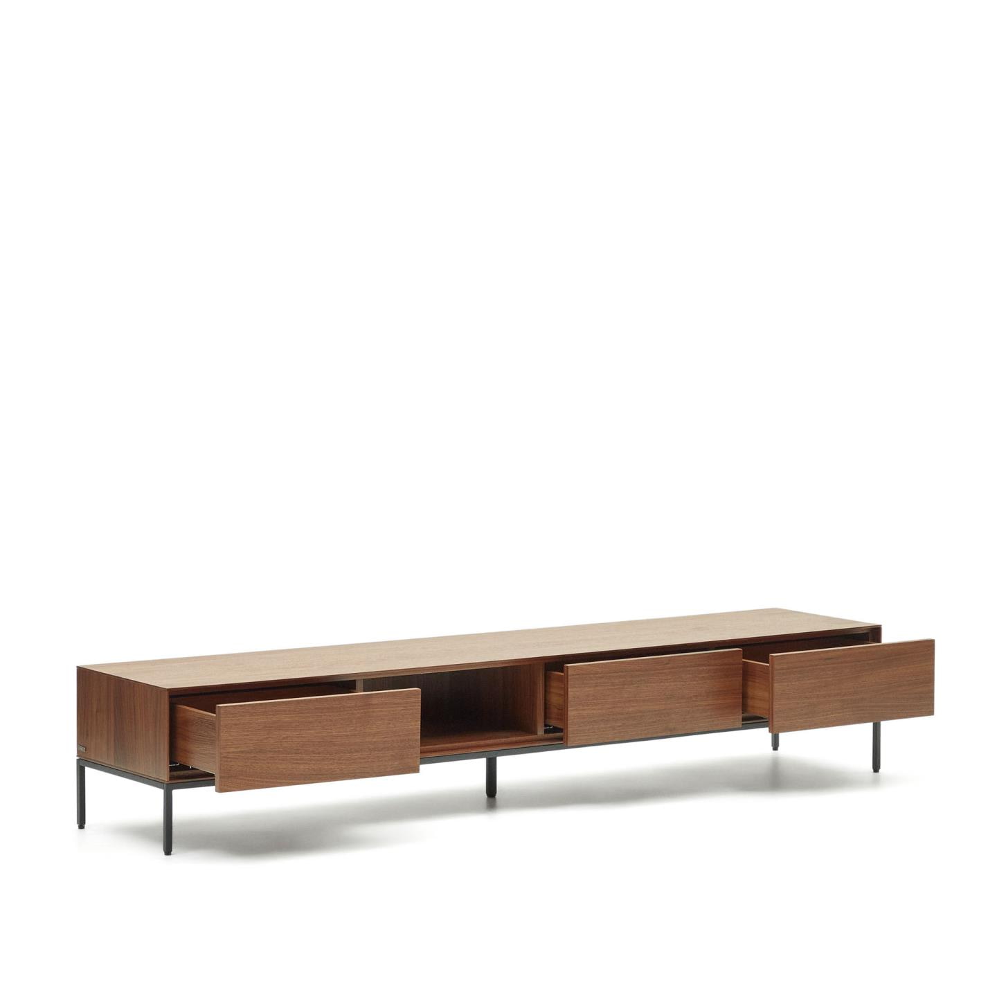 Kave Home TV-meubel 'Vedrana' Laag, Walnoot, 195cm