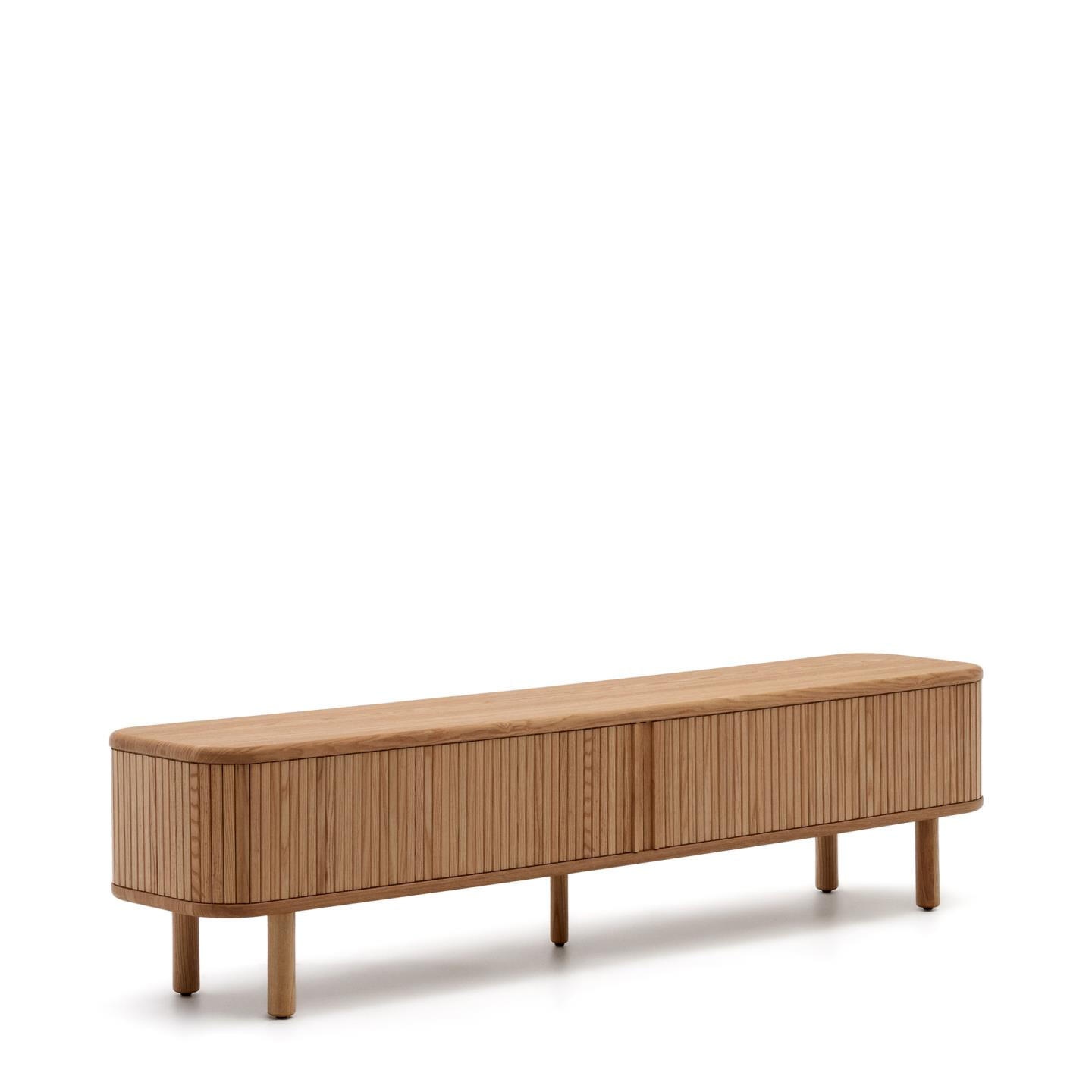 Kave Home TV-meubel 'Mailen' Essenhout, 200cm, kleur Naturel
