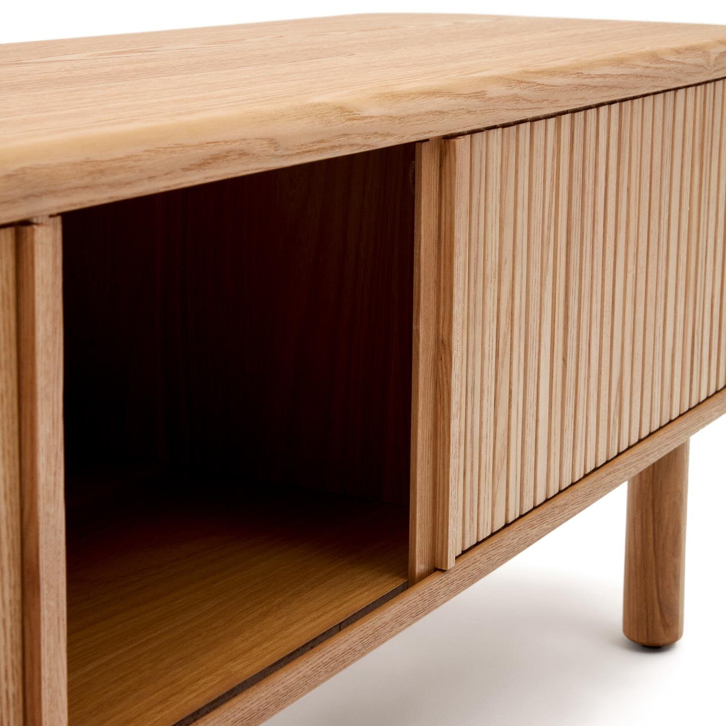 Kave Home TV-meubel 'Mailen' Essenhout, 200cm, kleur Naturel
