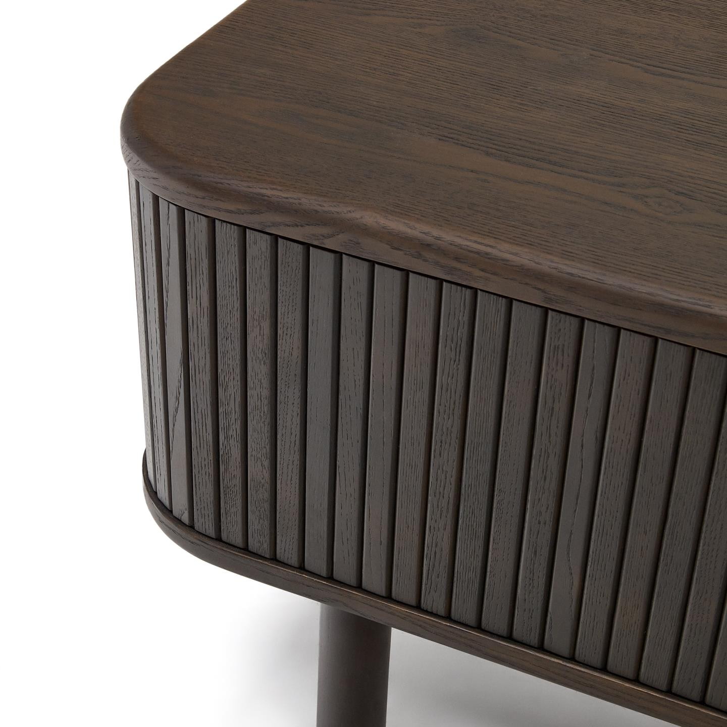 Kave Home TV-meubel 'Mailen' Essenhout, 200cm, kleur Donkerbruin