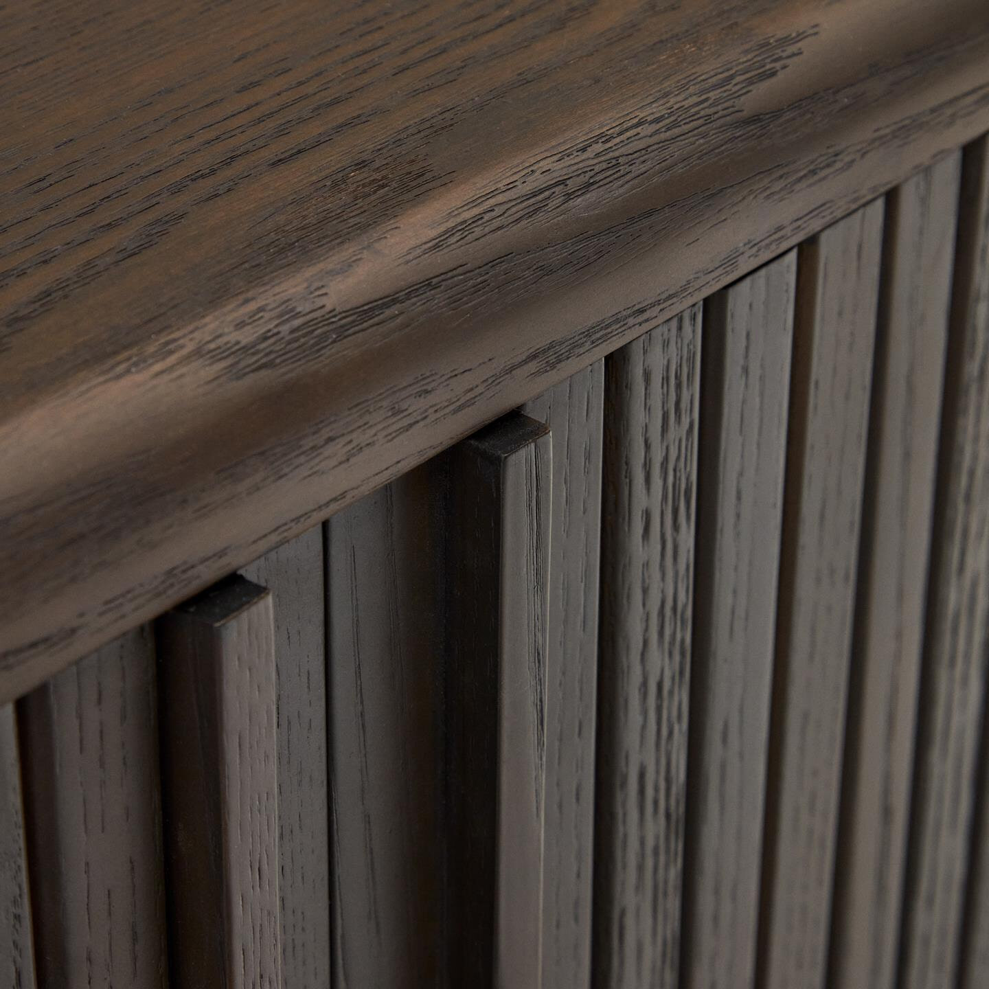 Kave Home TV-meubel 'Mailen' Essenhout, 120cm, kleur Donkerbruin