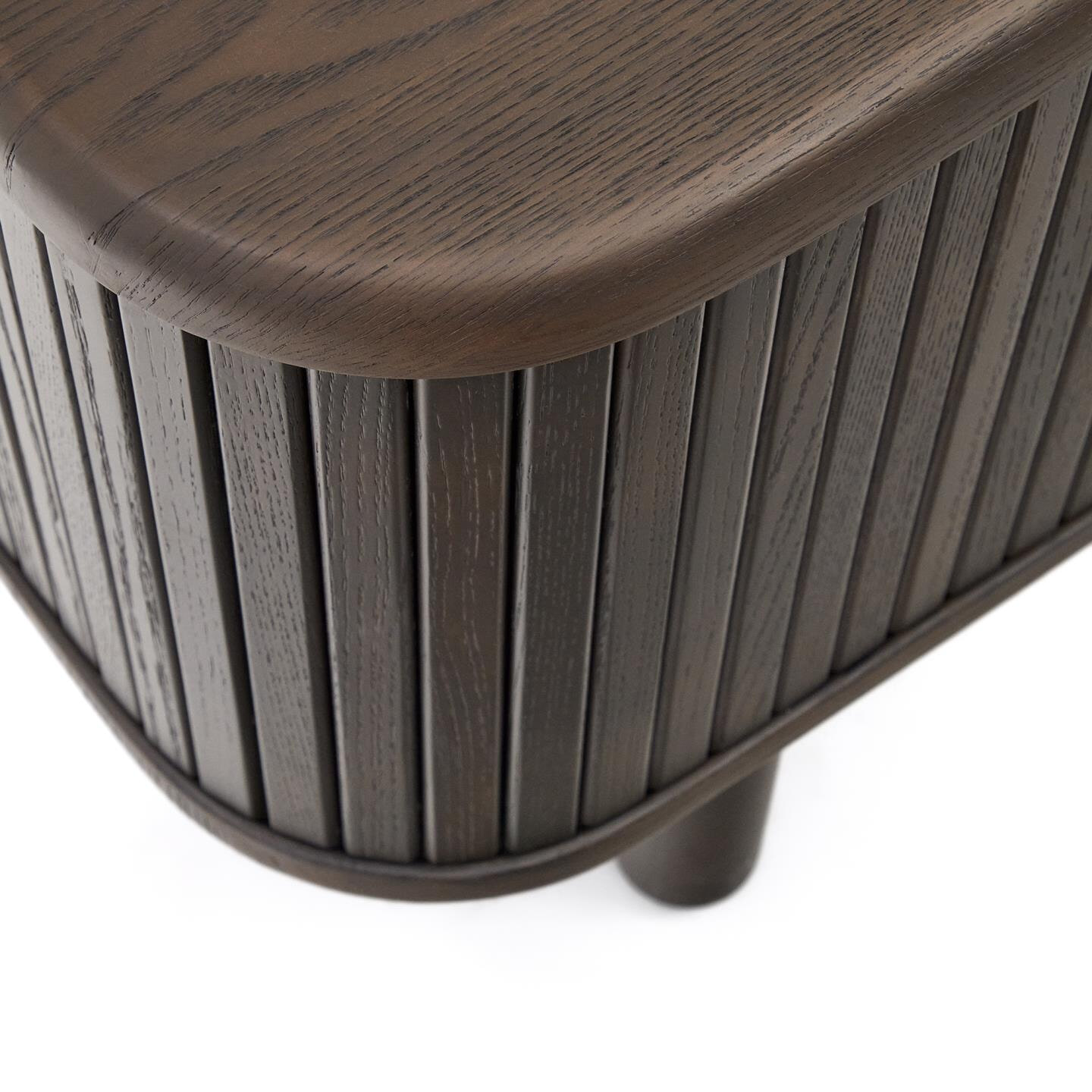Kave Home TV-meubel 'Mailen' Essenhout, 120cm, kleur Donkerbruin