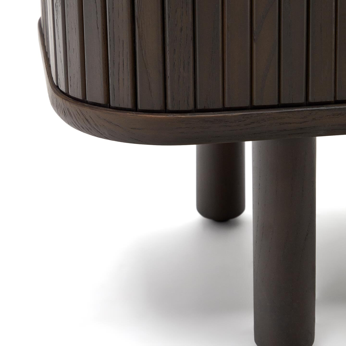 Kave Home TV-meubel 'Mailen' Essenhout, 120cm, kleur Donkerbruin