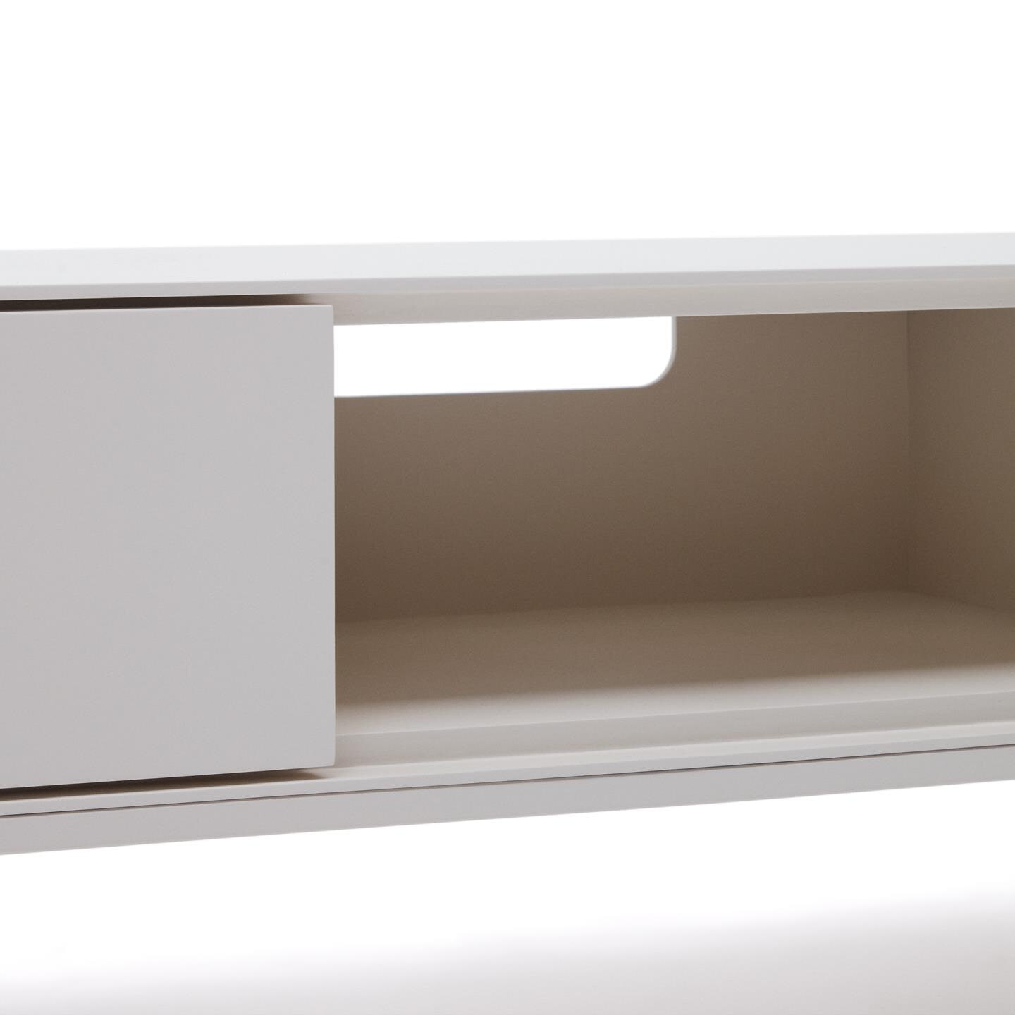 Kave Home TV-meubel 'Vedrana' 195 x 40cm, kleur Wit