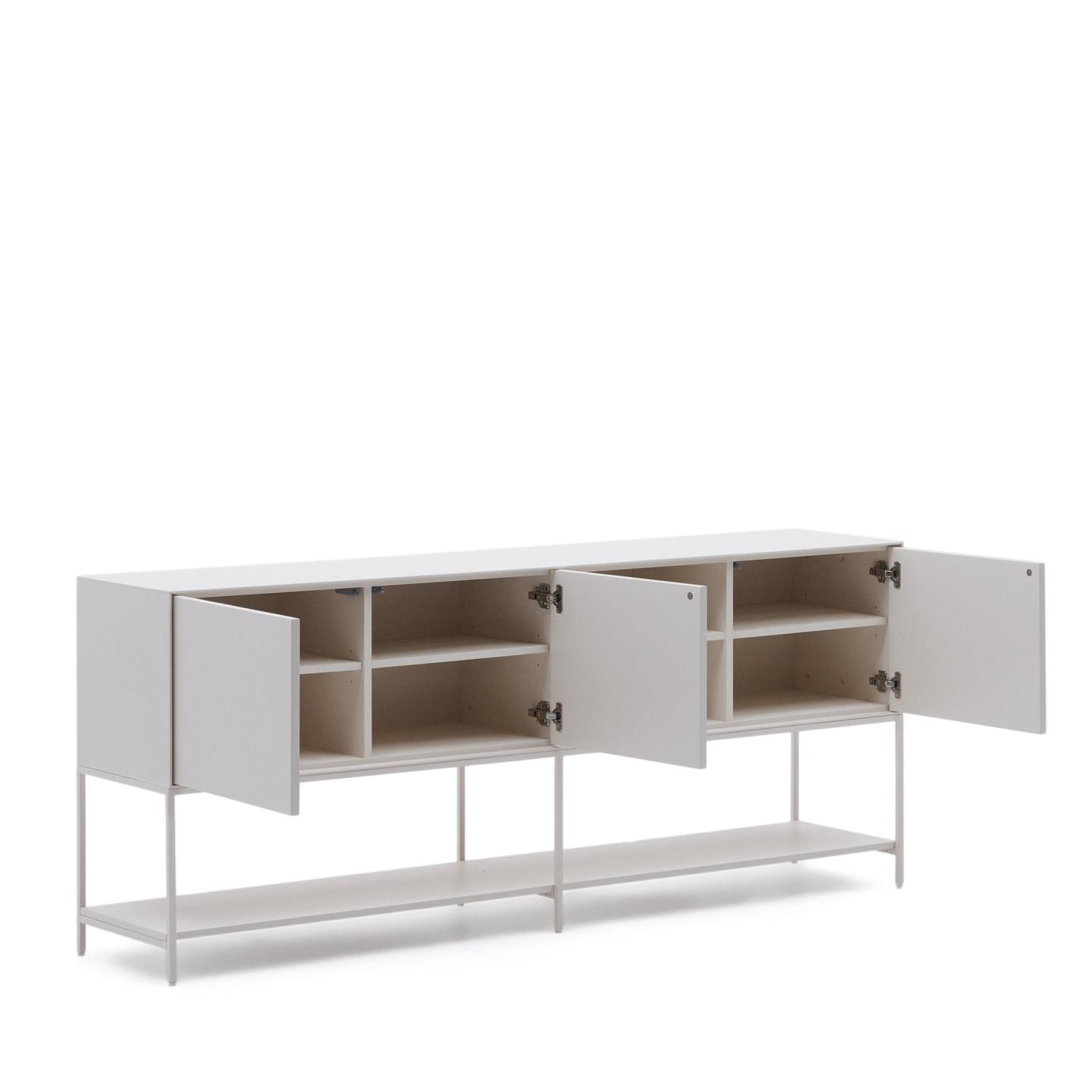 Kave Home Dressoir 'Vedrana' 195cm, kleur Wit