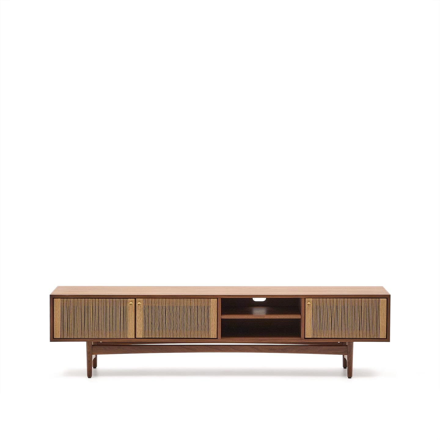 Kave Home TV-meubel Elan Notenhout, 200cm - Bruin