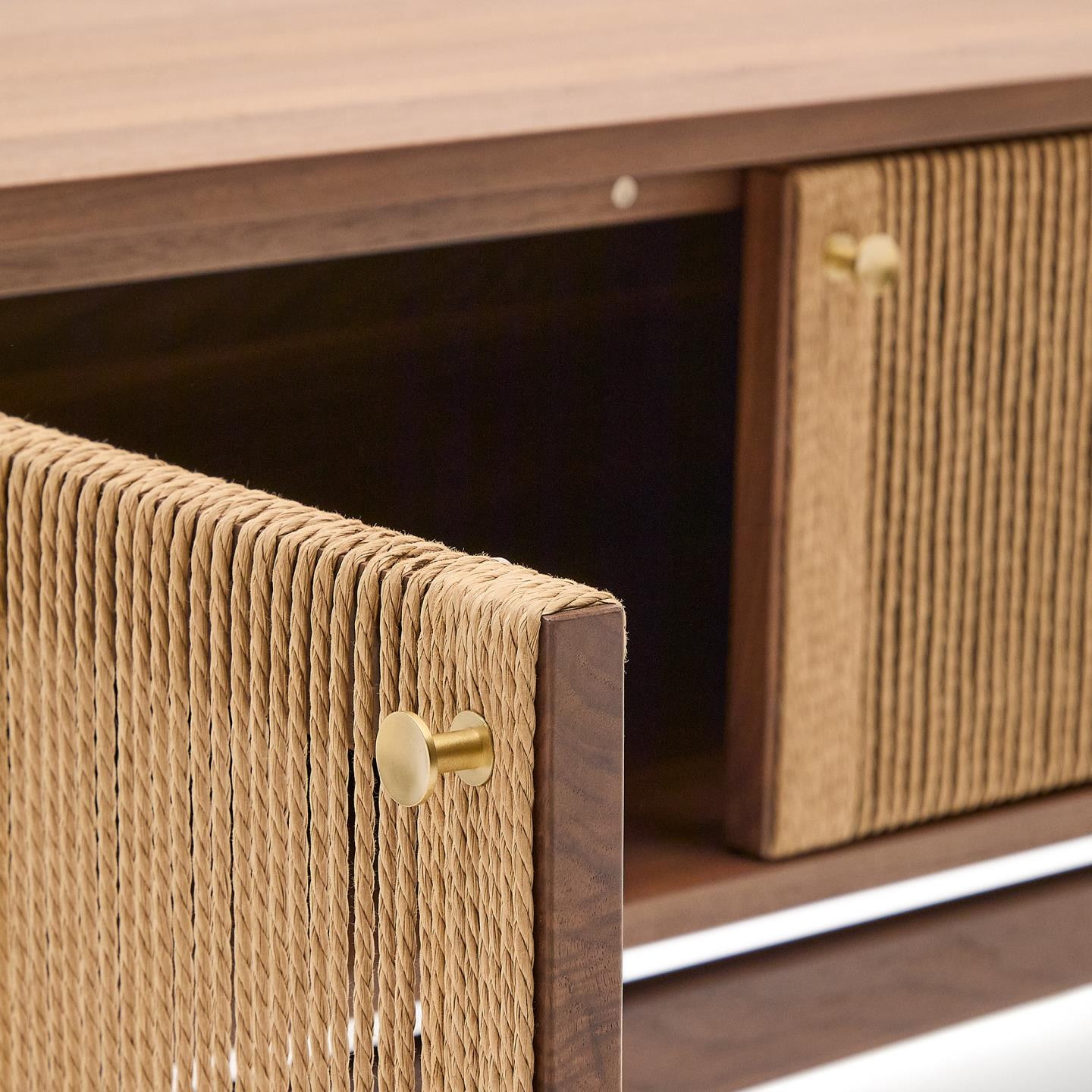 Kave Home TV-meubel 'Elan' Notenhout, 200cm