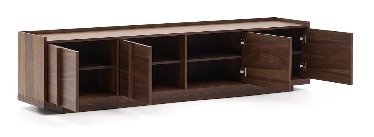 Kave Home TV-meubel 'Onix' Notenfineer, 200cm