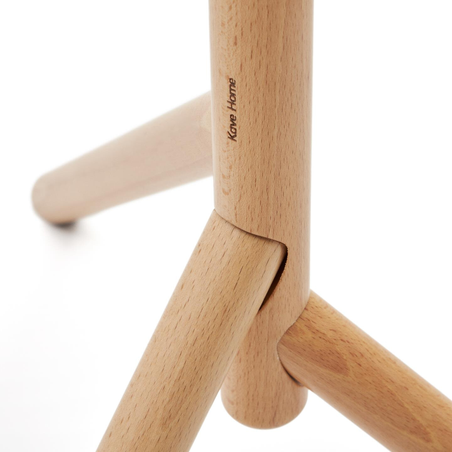 Kave Home Kapstok 'Nadue' Beukenhout, 170cm hoog, kleur Naturel