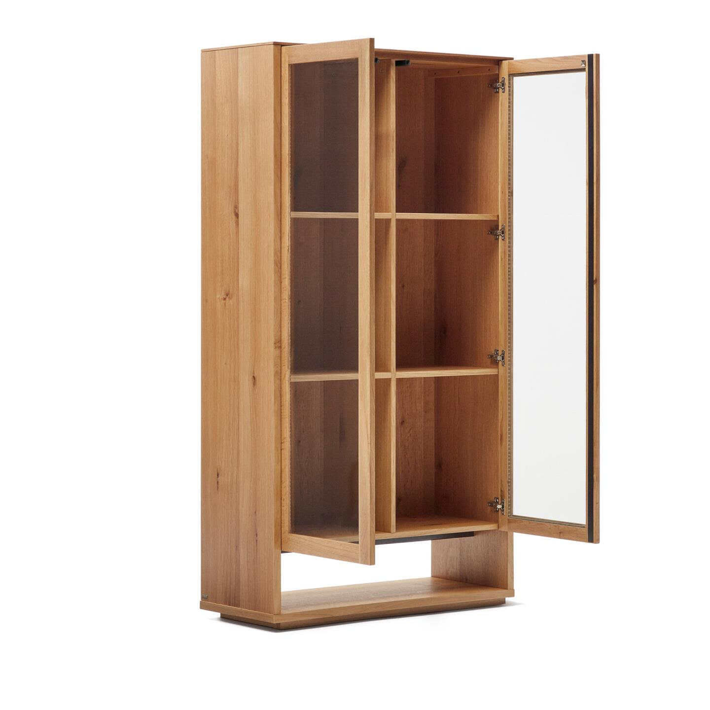 Jules 1 - Vitrinekast - Eiken - 104x39x185 cm