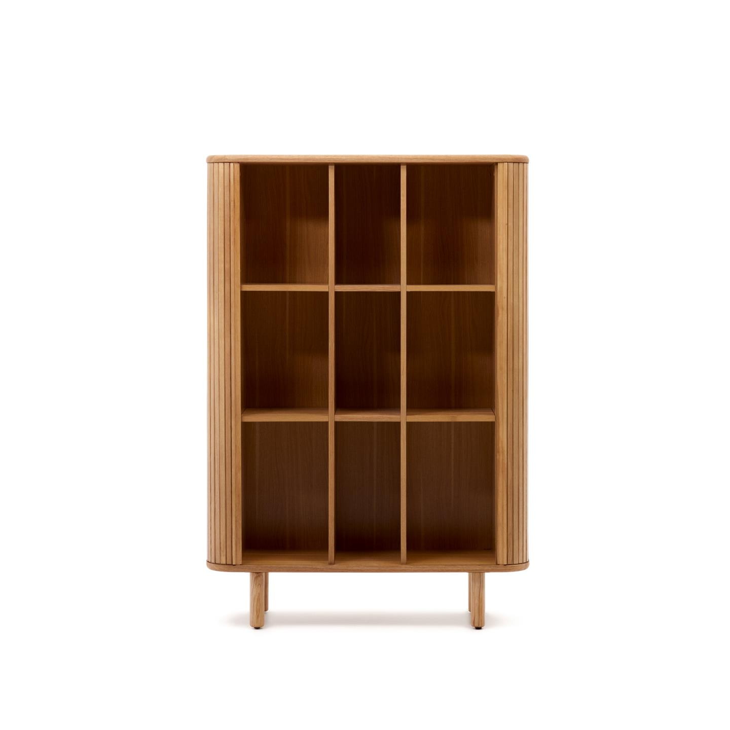 Kave Home Opbergkast 'Mailen' Essenhout, 140 x 110cm, kleur Naturel