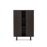 Kave Home Opbergkast 'Mailen' Essenhout, 140 x 110cm, kleur Donkerbruin