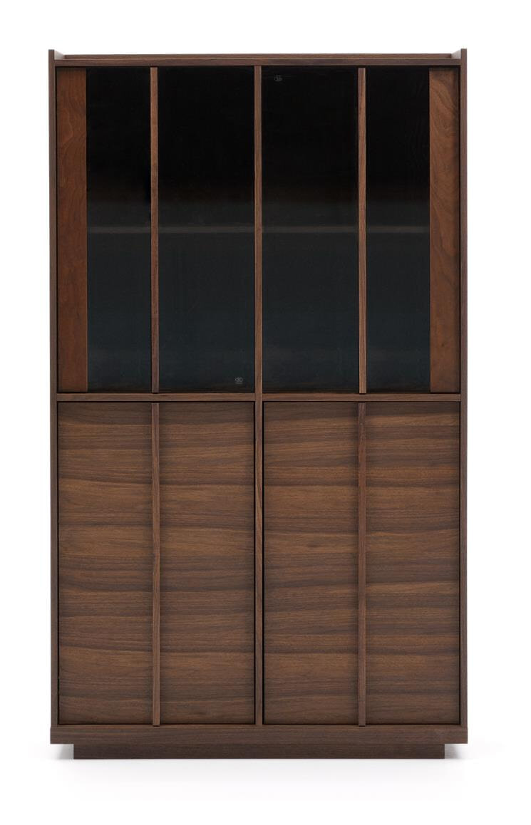 Kave Home Vitrinekast 'Onix' Notenhout, 170 x 100cm