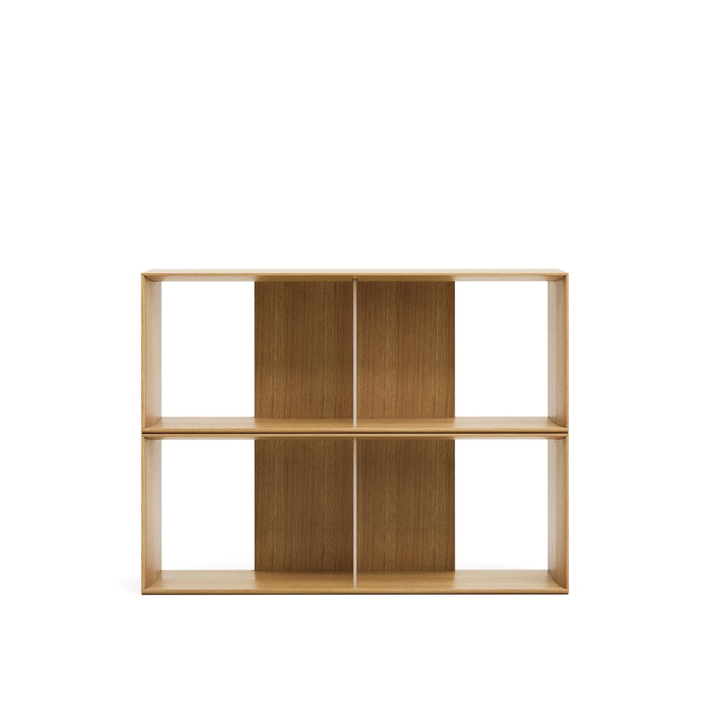 Kave Home Modulair Wandrek 'Litto' Eiken, 76 x 101 cm
