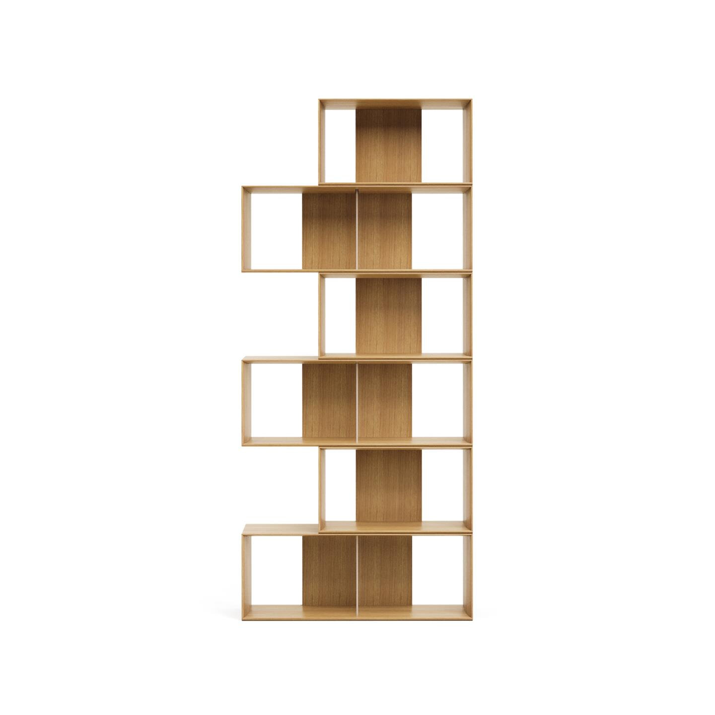Kave Home Modulair Wandrek 'Litto' Eiken, 114 x 168 cm, kleur Naturel