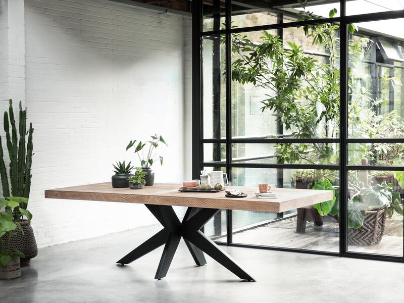 DTP Home Eettafel 'Lincoln' Teakhout, 260 x 100cm