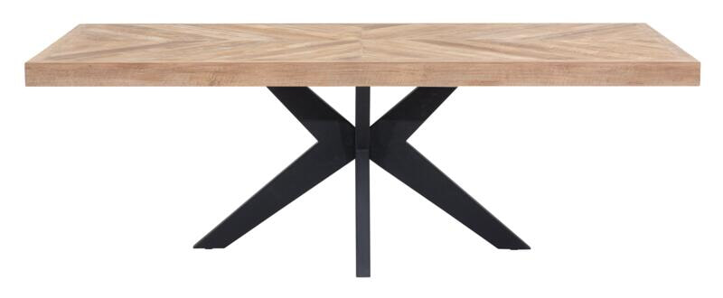 DTP Home Eettafel 'Einstein' Hongaarse punt, Teakhout, 220 x 100cm