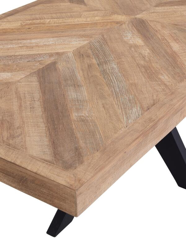 DTP Home Eettafel 'Einstein' Hongaarse punt, Teakhout, 220 x 100cm