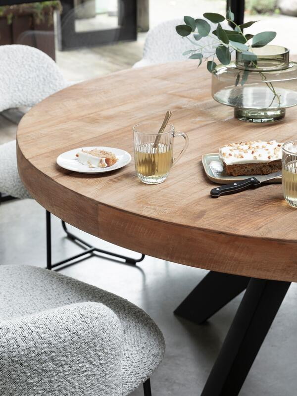 DTP Home Ronde Eettafel 'Darwin' Teakhout, 150cm